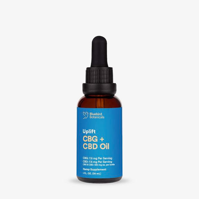Bluebird Botanicals Uplift CBG + CBD Oil