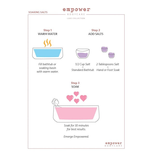 Empower Aromatherapy Soaking Salts with CBD