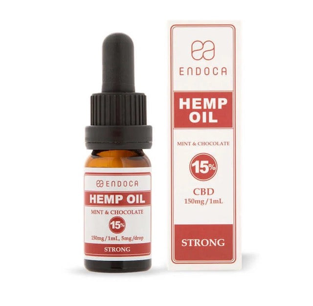 Endoca THC Free Broad Spectrum Hemp Extract CBD Oil - Chocolate Mint
