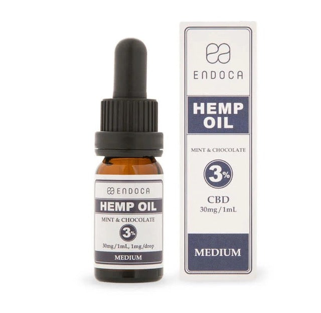 Endoca THC Free Broad Spectrum Hemp Extract CBD Oil - Chocolate Mint