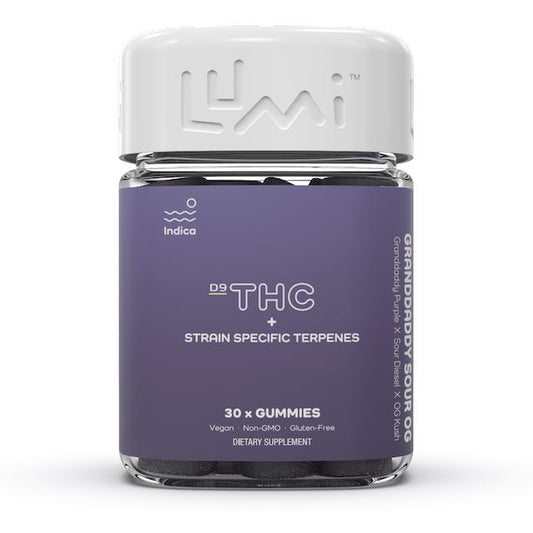 Lumi D9 THC Strain Specific Gummies - Indica - 5 mg - Botanica-cbd