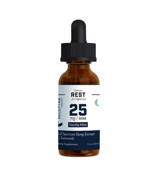 Receptra Serious Rest + Chamomile CBD Tincture 25mg /dose (1 oz.)