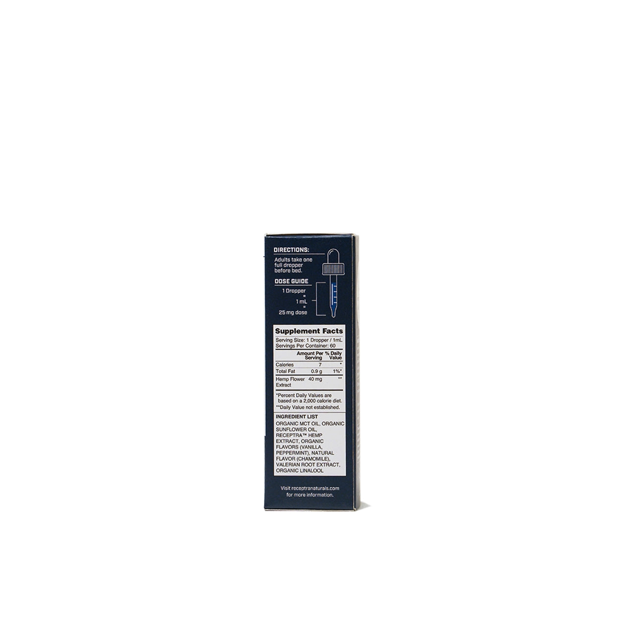 Receptra Serious Rest + Chamomile CBD Tincture 25mg /dose (1 oz.)