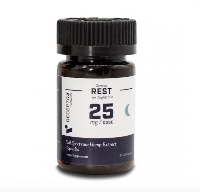 Receptra Serious Rest for Nightime Gel Capsules 25 mg 30 count