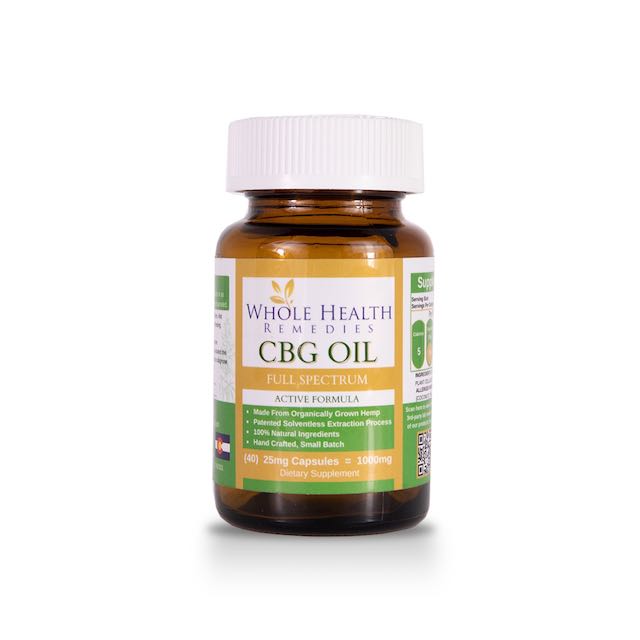 Whole Health Remedies CBG Capsules, 25-50 mg