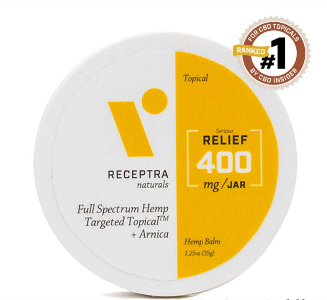 Receptra Serious Relief + Arnica Targeted Topical 400 mg cbd/1.25 oz