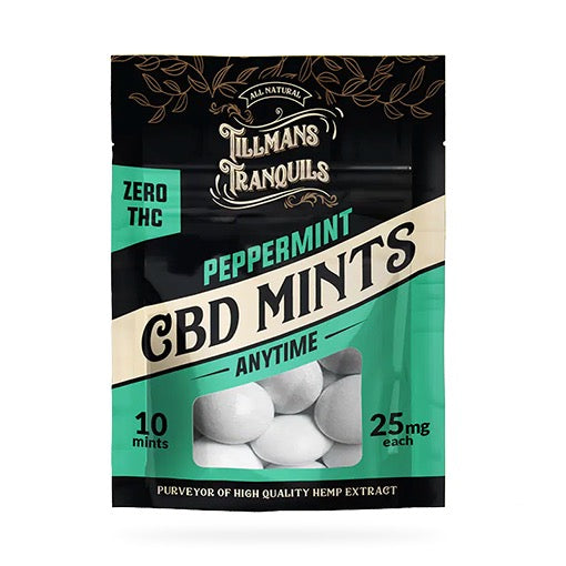 Tillman's Tranquils CBD Mints - 25 mg- 10 pack