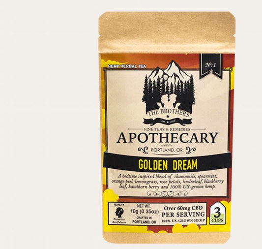 Brothers Apothecary Golden Dream CBD Tea 60 mg/serving
