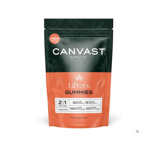 Canvast CBD + CBG Lifter Gummies 30 mg/gummy, 10 ct bag