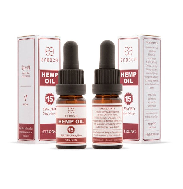 Endoca Hemp Oil Tincture 10 ml/300 mg, 10 ml/1500mg