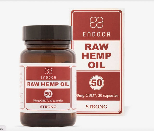Endoca Raw Hemp Oil Capsules with cbd