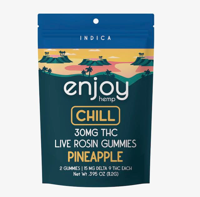 Enjoy Hemp Enjoy D9 Chill Live Rosin Gummy (Indica) 10 mg ea