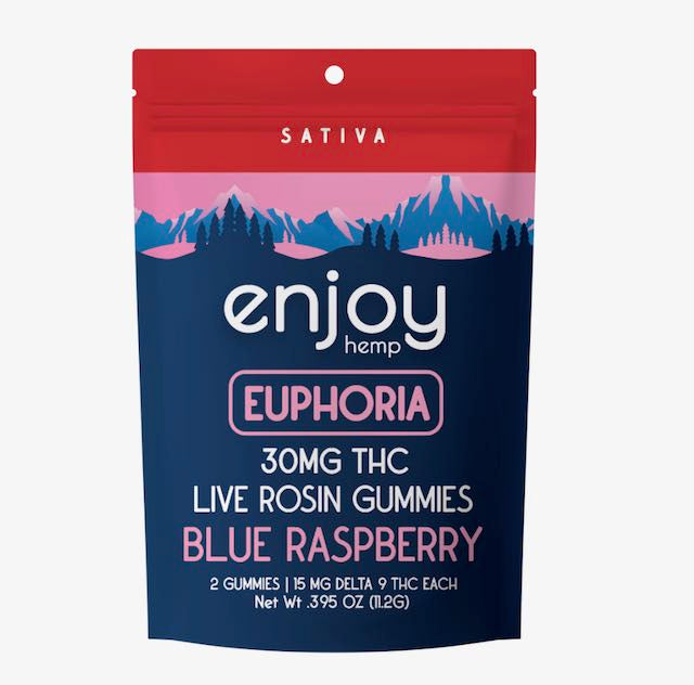 Enjoy Hemp Enjoy D9 Euphoria Live Rosin Gummy (Sativa) 12 mg ea