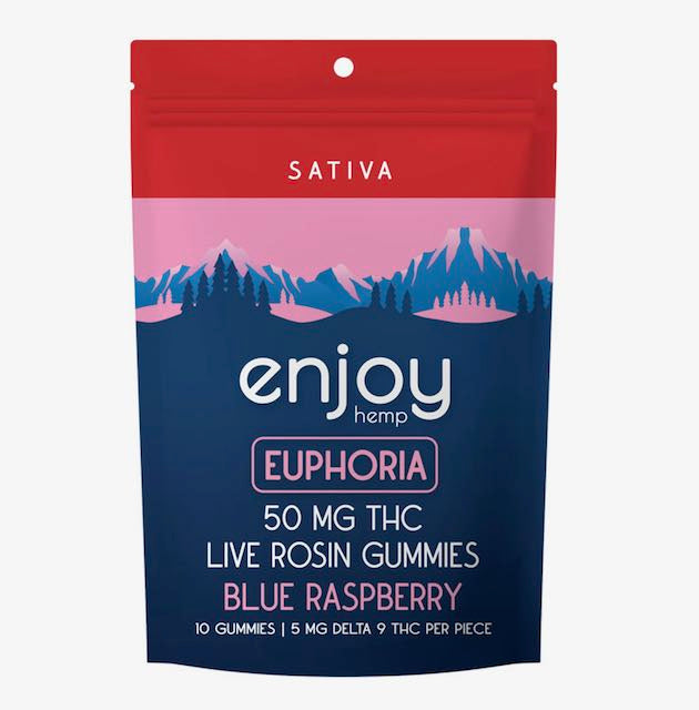 Enjoy Hemp Enjoy D9 Euphoria Live Rosin Gummy (Sativa) 12 mg ea