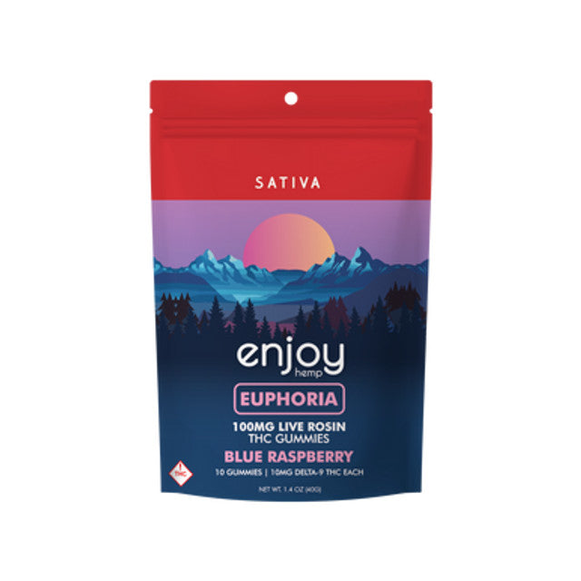 Enjoy Hemp Enjoy D9 Euphoria Live Rosin Gummy (Sativa) 12 mg ea