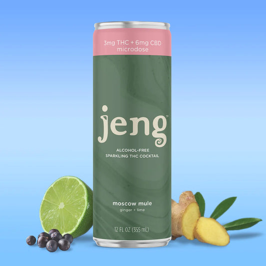 Jeng THC + CBD Infused Alcohol Free Sparkling Cocktail - Moscow Mule