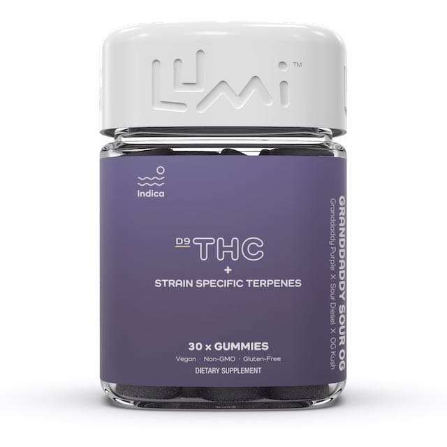 Lumi D9 THC Strain Specific Gummies - Indica - 5 mg - Botanica-cbd