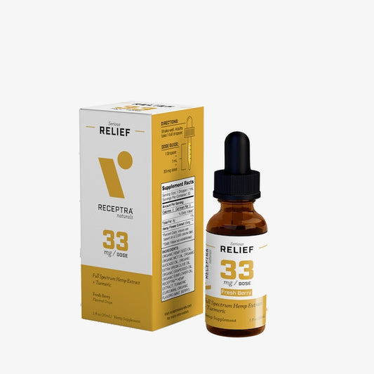 Receptra Serious Relief + Turmeric CBD Oil 33 mg cbd/ml