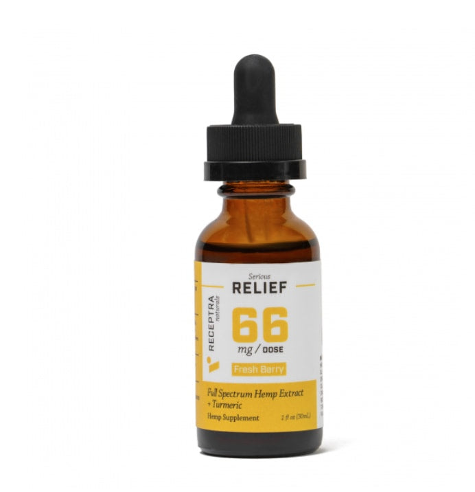 Receptra Serious Relief + Turmeric CBD OIL 66 mg/ml/ (Formerly Receptra Pro)