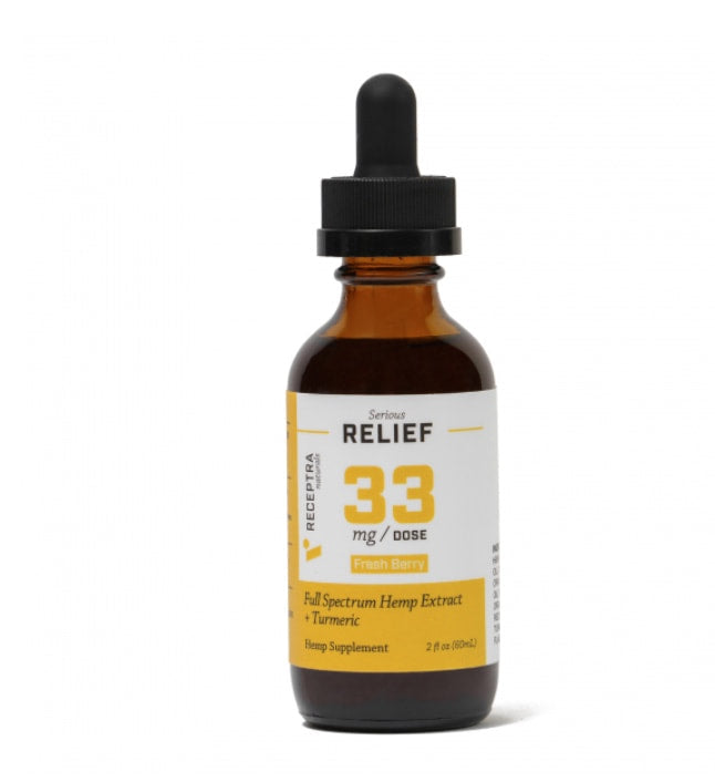 Receptra Serious Relief + Turmeric CBD Oil 33 mg cbd/ml