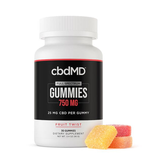 cbdMD Full Spectrum CBD Gummies 30 count 25-100 mg/gummy