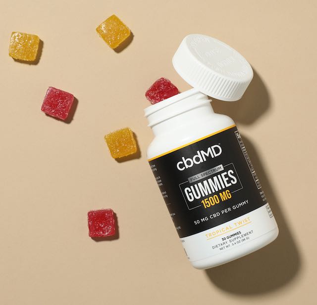 cbdMD Full Spectrum CBD Gummies 30 count 25-100 mg/gummy